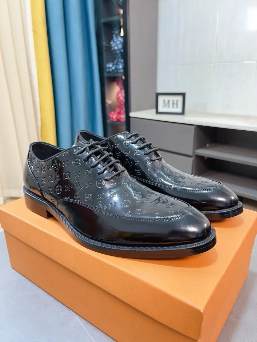 Men's shoes 💰540🌹🌹 [LV] Louis Vuitton's popular casual leather shoes 🎖Fashionable and elegant 🎖🎖Material: Original imported cowhide open edge beads, washed cowhide leather lining, original molded rubber outsole, high-end and classy, ​​elegant quality, instantly transforming into a handsome man ❤❤Standard\nNumber of sizes: 39-44, 38 45 46 customized